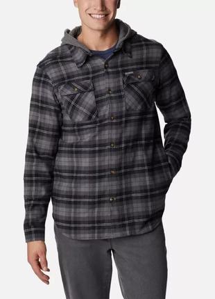 Мужская худи-рубашка columbia sportswear flare gun stretch flannel толстовка с капюшоном