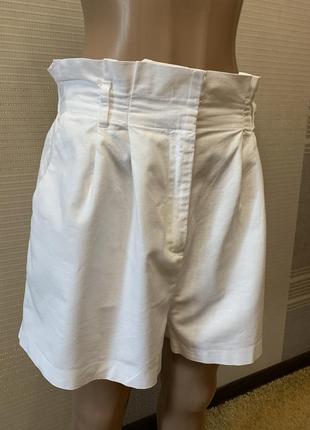Отличные белые шорты. 12 рр. хлопок лен. asos. шри- ланка5 фото