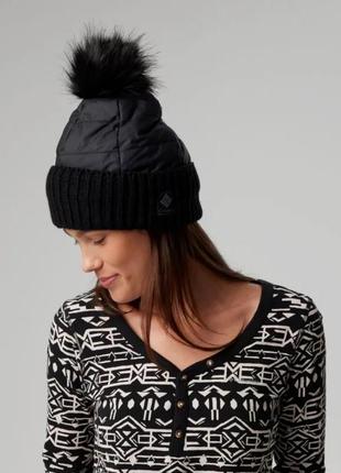 Женская шапка columbia sportswear snow diva beanie черный3 фото