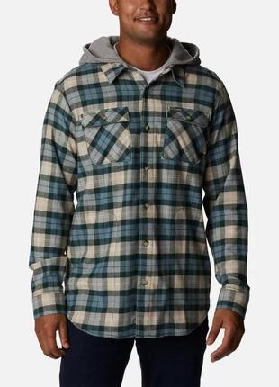 Мужская худи-рубашка columbia sportswear flare gun stretch flannel толстовка с капюшоном