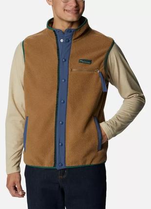 Мужской флисовый жилет columbia sportswear men's helvetia sherpa fleece vest