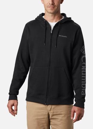 Чоловіча толстовка columbia sportswear logo full zip fleece hoodie