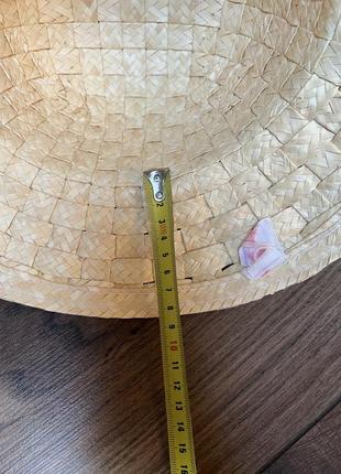 Соломенная шляпа винтажная шляпа натуральная летняя шляпа пляжная винтажная шляпа5 фото