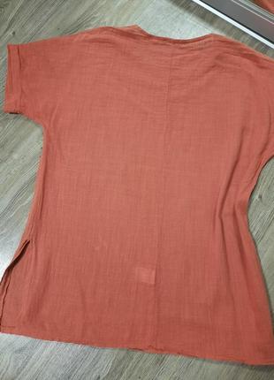 Блуза прямого кроя большого размера, итальялия6 фото