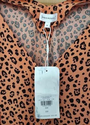 Блуза летняя warehouse леопард3 фото