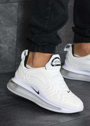 Чоловічі кросівки nike air max 720 текстиль літні білі1 фото