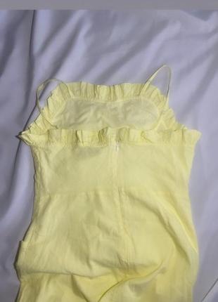 Желтое лимонное платье сарафан от m&amp;s3 фото