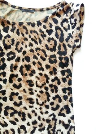 Леопардовое мини-платье polo garage.2 фото