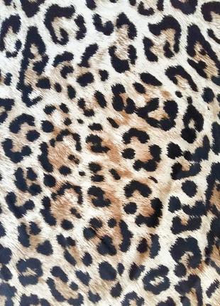 Леопардовое мини-платье polo garage.3 фото