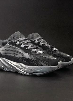 Мужские кроссовки adidas yeezy boost 700 black кроссовки адедас изы буст черне1 фото