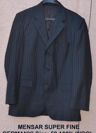 Классический, стильный шерстяной  пиджак  mensar super  fine2 фото