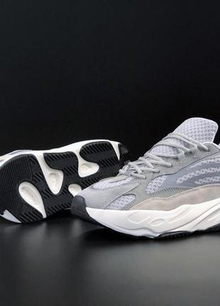 Чоловічі кросівки adidas yeezy boost 700 light grey кроссовки адидас изи буст светло серые4 фото