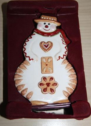 Подсвечник снеговик от villeroy & boch