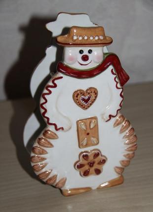 Подсвечник снеговик от villeroy & boch