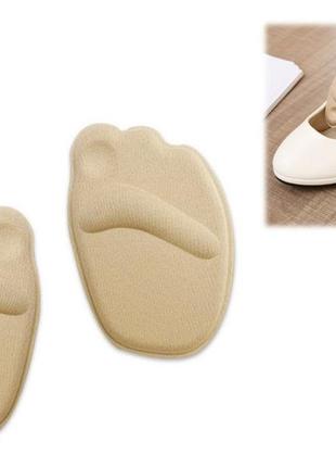 Вкладиші подушечки під плюсну передню частину стопи insole soft foot beige