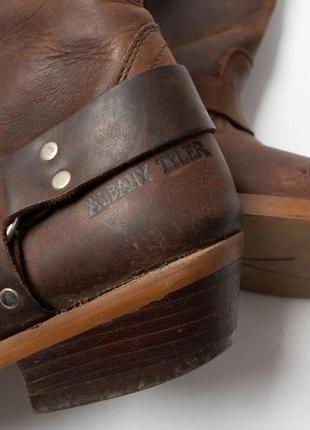 Albany tyler western vintage leather boot ковбойські черевики7 фото