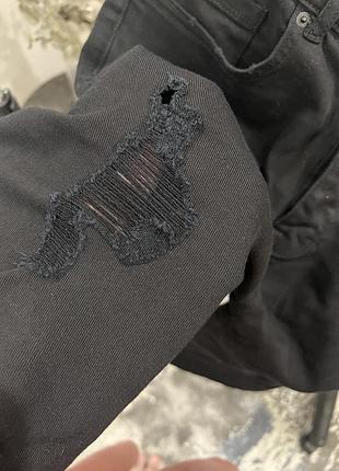 Чорні джинсові шорти6 фото