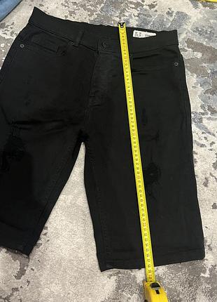 Чорні джинсові шорти7 фото