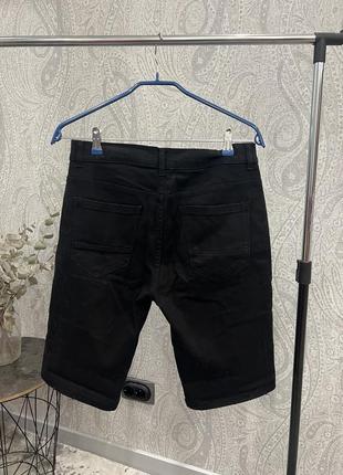 Чорні джинсові шорти4 фото