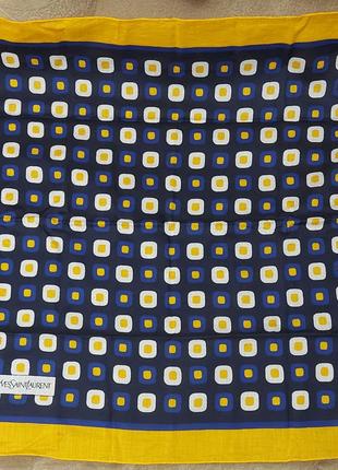 Ysl платок хлопок yves saint laurent винтаж