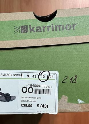 Сандалі трекінгові karrimor sn13 dynagrip, оригінал, розмір 44 (28 см) та 45 (29 см)6 фото