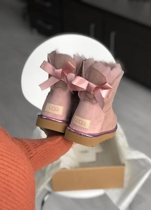 🌹ugg mini bailey bow ii dusk🌹женские зимние замшевые угги, сапоги/уги зима.1 фото