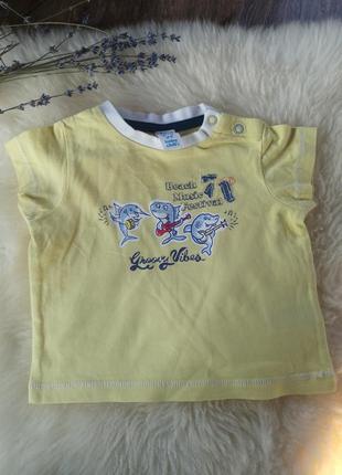 Трикотажна футболка на 0-3 місяці 62 см