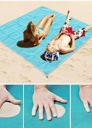 Пляжний килимок підстилка покривало анти пісок