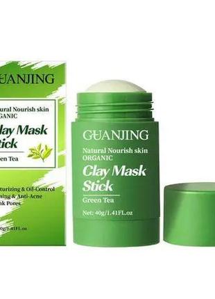 Маска для лица guanjing green tea clay mask stick 40 г. br-000311 фото