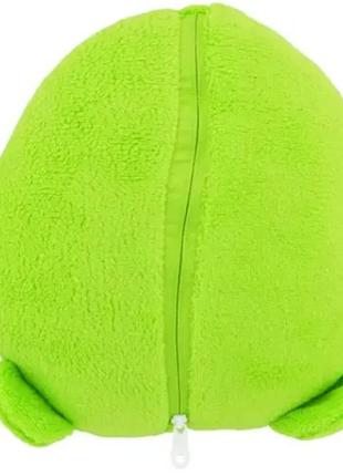 Дитячий плед-худі толстовка халат з капюшоном і рукавами 3 в 1 huggle pets hoodie зелений6 фото