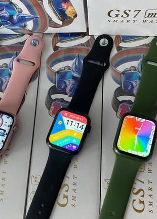 Смартгодинник smart watch gs7 pro max програма wearfit pro series airplus black 41 mm