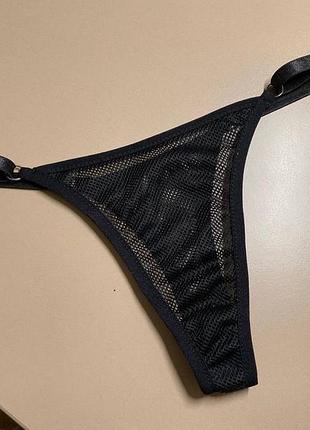 Трусики стринги из крупной сетки
