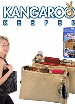 Органайзер для женской сумки kangaroo keeper 2 шт в наборе kk2022 чёрный