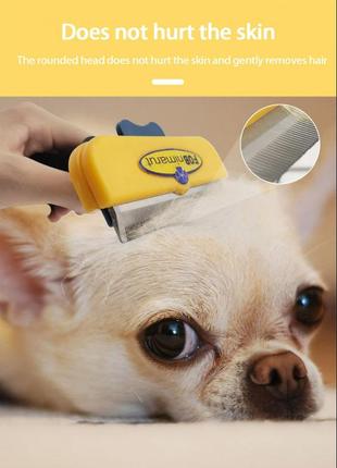 Фурминатор м для собак furmate средний с кнопкой 6,5 см3 фото