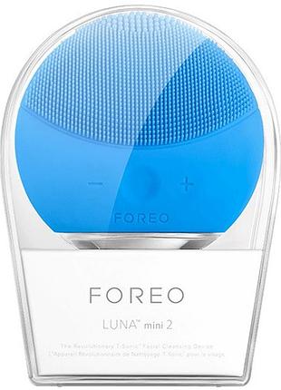 Електрична силіконова щітка-масажер для чищення обличчя foreo luna mini 2 — tv-682
