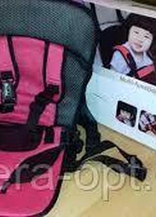 Детское бескаркасное кресло автомобильное до 4 лет портативное автокресло ny-26 синий