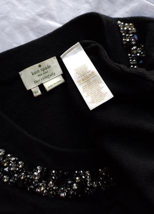 Кардиган/081220/kate-spade-new-york кофта дизайнерська коротка 11% вовна 4% кролик декор камінці