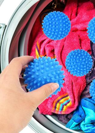Кульки для прання в пральній машині dryer balls 2 шт.. пральні силіконові кульки для білизни br00024