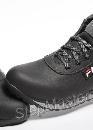 Кроссовки кожаные зимние fila tech motion6 фото