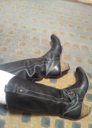 Чоботи сапоги деми натуральна шкіра