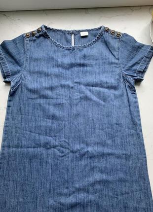 Джинсовое платье cвободного кроя next на 11-12 лет
