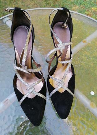 Нарядные туфли с пайетками emporio armani