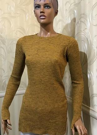 Туніка/лонгслив в рубчик, zara, розмір s