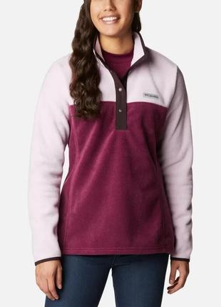 Пуловер женский флисовый columbia sportswear benton springs 1/2 snap fleece кофта