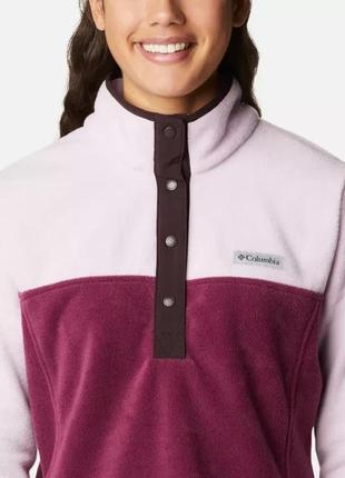 Пуловер женский флисовый columbia sportswear benton springs 1/2 snap fleece кофта4 фото