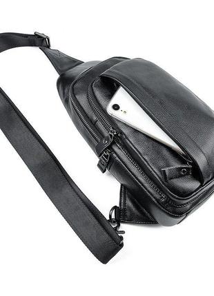 Шкіряна сумка-рюкзак jd4019a з декількома кишенями, бренд mcdee9 фото