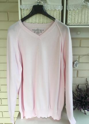 Базовый пуловер свитер springfield xxl