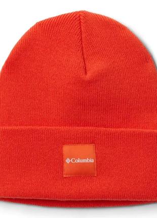 Мужская шапка columbia sportswear city tre heavyweight beanie красный кварц