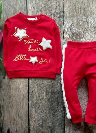 Теплый костюм для девочки