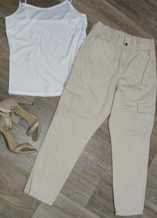 Женские брюки карго, бежевые женские брюки, женская обувь, женская одежда, распродажа2 фото